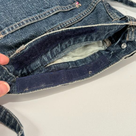 VTG Denim Handbag Bag Embroidered Tote Shoulder Jean Purse BOHO HIPPIE Handmade - Picture 6 of 11